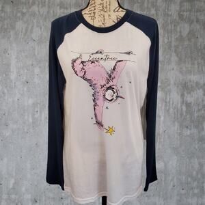 Eccentric Sloth Funny Animal Long Sleeve Baseball Shirt, Small